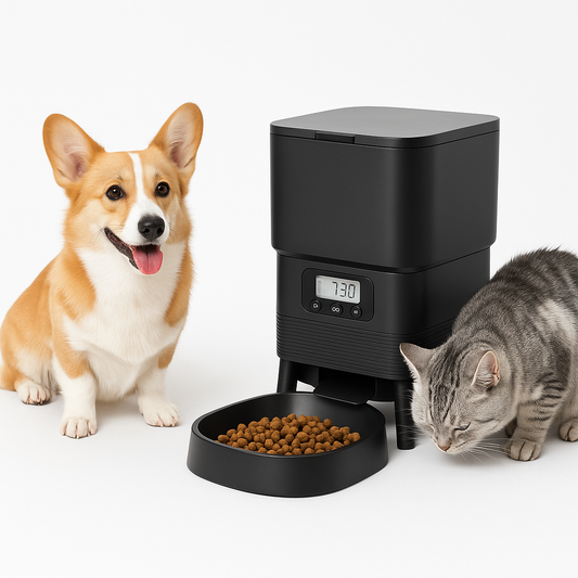Distributeur Automatique de Croquettes 2L avec USB – Nourrisseur Intelligent pour Chats et Chiens, Programmable avec Message Vocal et Fonction Anti-Glouton